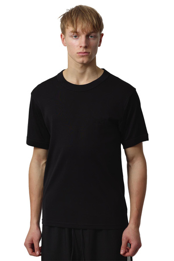 Y-3 Short-Sleeved Fitted T-shirt Black . Men . L