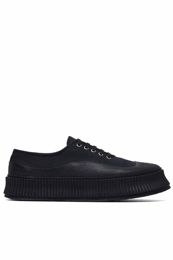 JIL SANDER Black Platform Sneakers