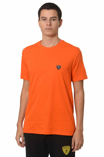 AUTOMOBILI LAMBORGHINI Shield T-shirt Orange . Men . S