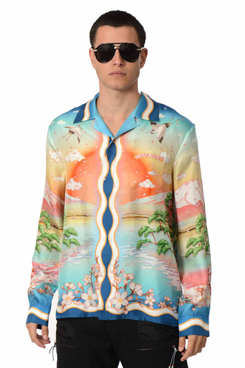 CASABLANCA Tennis Club Silk Shirt