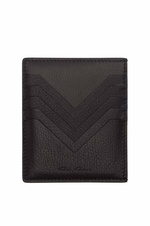 RICK OWENS Square Card Holder - Wrong Weather
