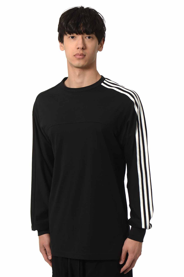 Y-3 3-Stripes Long Sleeve T-shirt Black - Wrong Weather