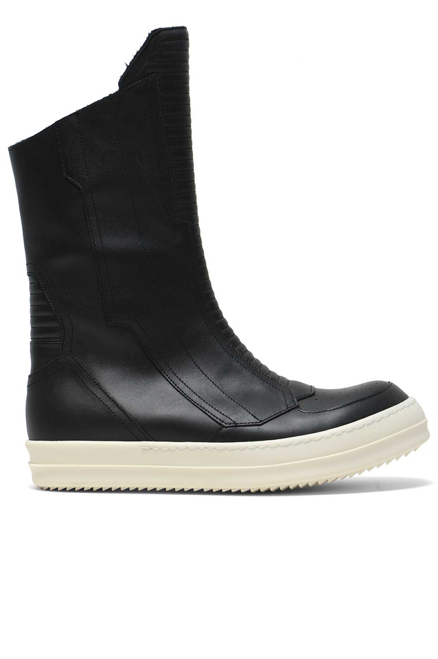 RICK OWENS Biker Sneakers Black - Wrong Weather