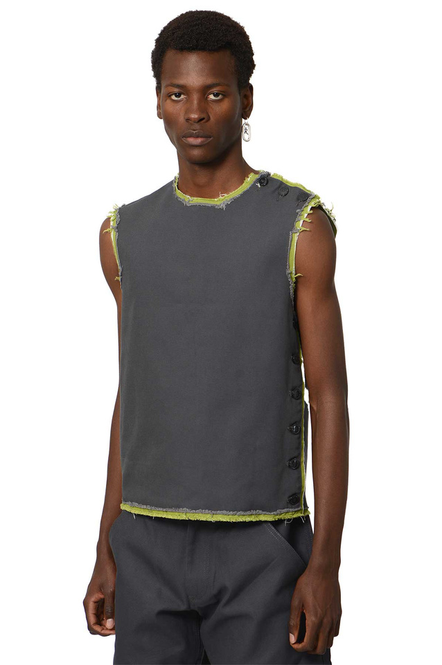RAF SIMONS S Double Denim Tank Top - Wrong Weather
