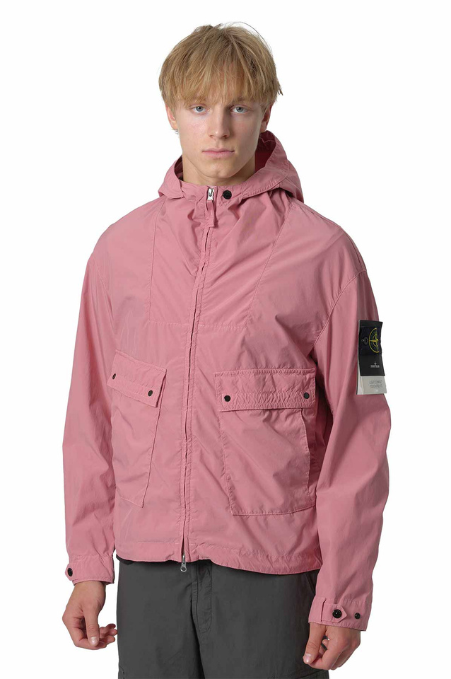 STONE  ピンク ナイロンジャケット STONE ISLAND 4100052 Light Compact Touch Poly-TC Jacket Oleander