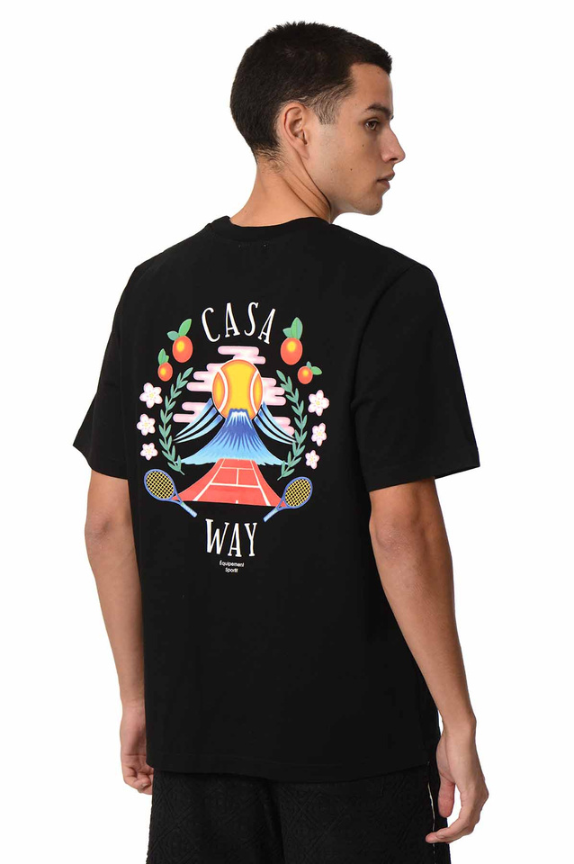 CASABLANCA Casa Way Mountain T-shirt Black - Wrong Weather