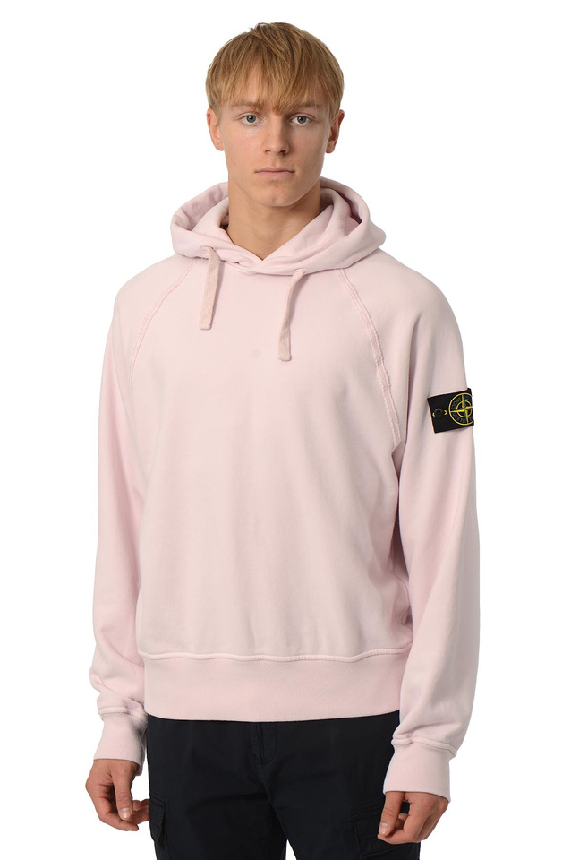 STONE ISLAND 6100023 Hoodie Pink - Wrong Weather
