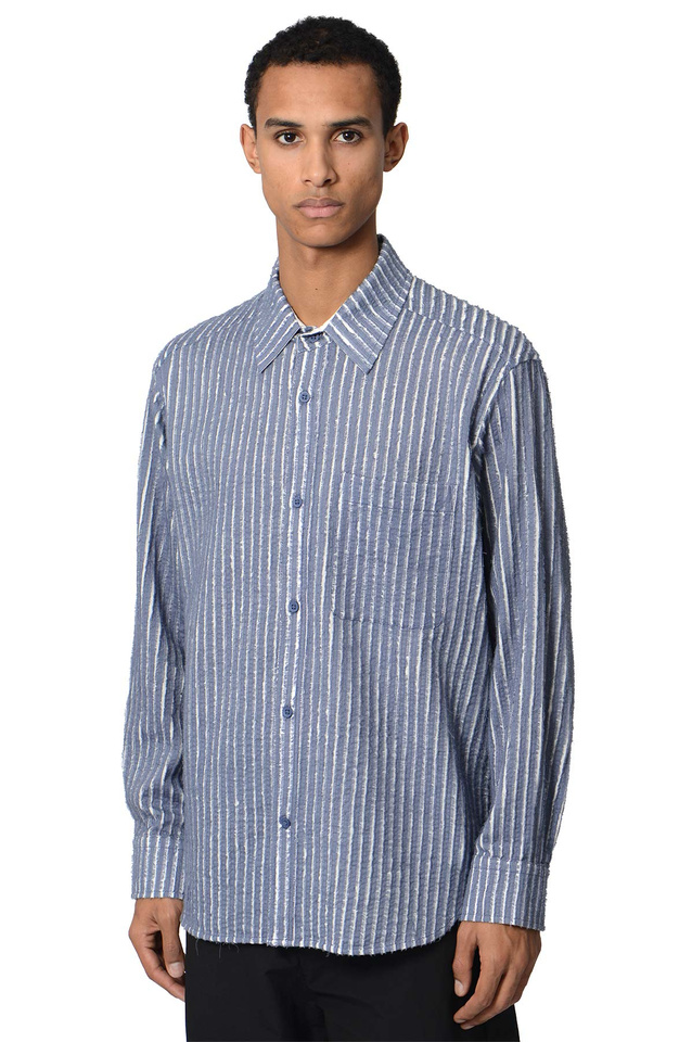 CRAIG GREEN Hand-Frayed Striped Shirt - Wrong Weather