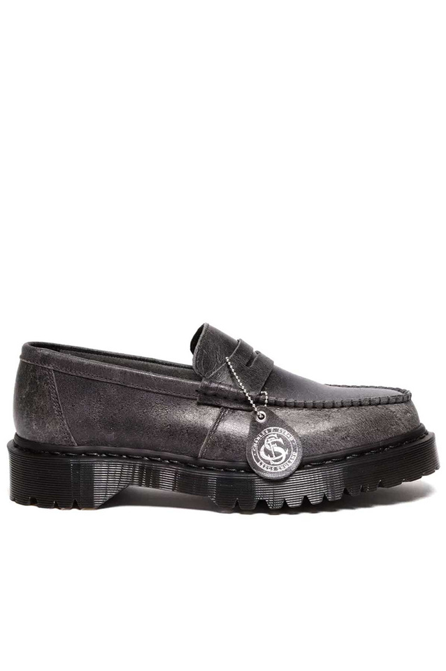 靴 Dr. Martens PENTON BEX DS LOAFER DR. MARTENS Penton Bex Leather Loafers Mid Grey - Wrong Weather
