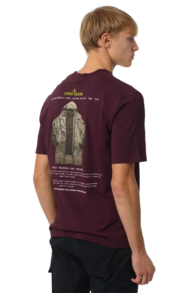 STONE ISLAND 2100037 'ARCHIVIO' T-shirt Amaranth Purple - Wrong