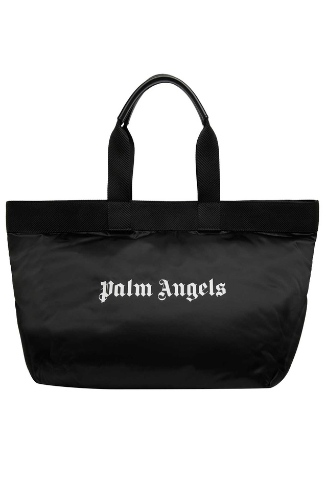 PALM ANGELS Classic Logo Large Tote Bag Black - Wrong Weather
