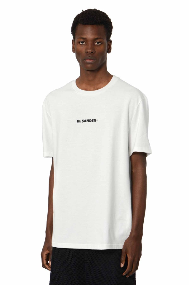 JIL SANDER+ Logo T-shirt Porcelain - Wrong Weather
