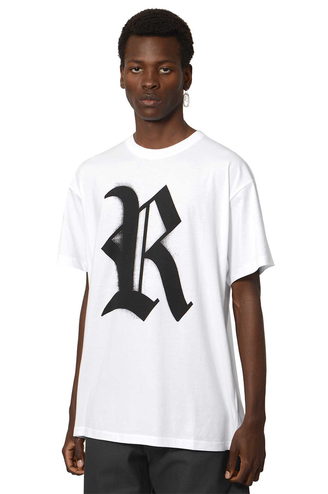 RAF SIMONS Big Fit R Logo T-shirt White - Wrong Weather