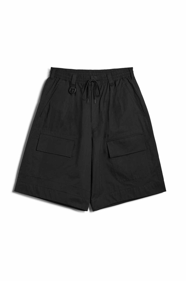 Y-3 Wide Leg Shorts Black - Wrong Weather