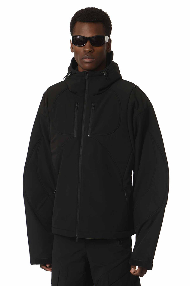 HELIOT EMIL Soft Shell Jacket Black - Wrong Weather