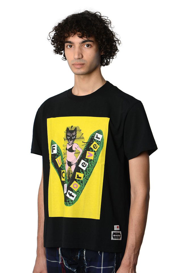 KIDILL x Edwin x Jamie Reid Black/Yellow Tee - Wrong Weather