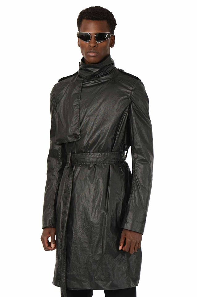 RICK OWENS Concordians Mastotrench Trench Coat - Wrong Weather