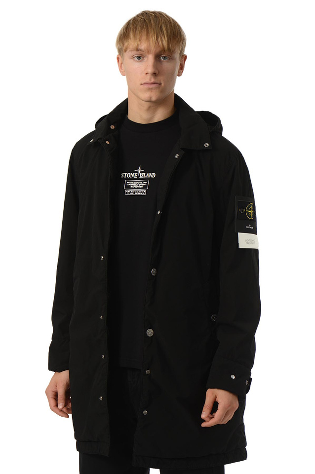 STONE ISLAND 7100004 POLY-TC Long Coat Black - Wrong Weather