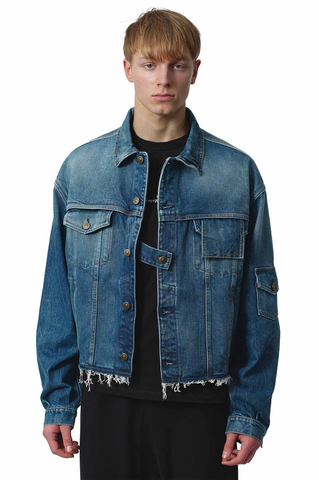 MAISON MARGIELA Cropped Denim Jacket - Wrong Weather