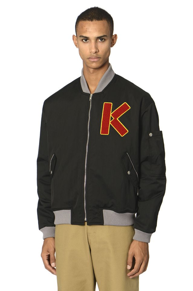 KENZO× リバーシブル ボンバー ジャケット XL相当　MA-1 黒 KENZO×H&M/ケンゾー×エイチアンドエム】よりリバーシブルボンバー