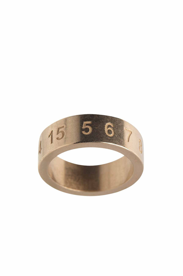 MAISON MARGIELA Numerical Ring Yellow Gold Plating - Wrong Weather