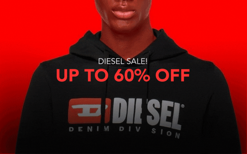DIESEL SALE! UP TO 60% OFF!