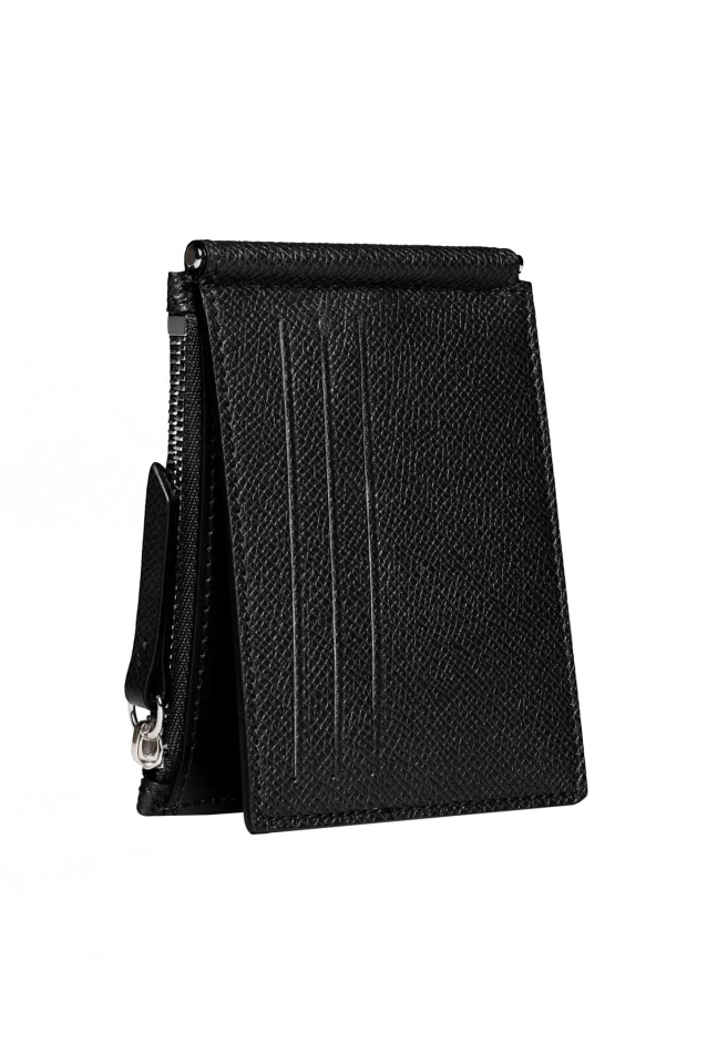 Saint Laurent Grain Leather Wallet with Money Clip - Black - Wallets