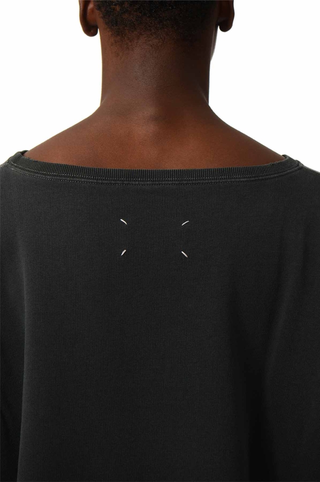 MAISON MARGIELA Black Cotton Sweathshirt - Wrong Weather
