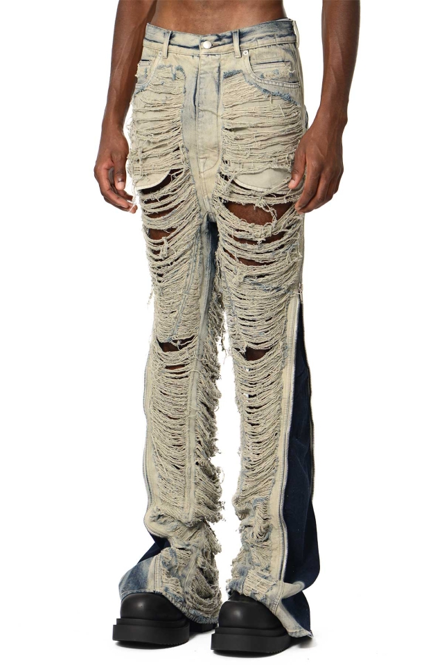 RICK OWENS Luxor Bias Bootcut Jeans - Wrong Weather
