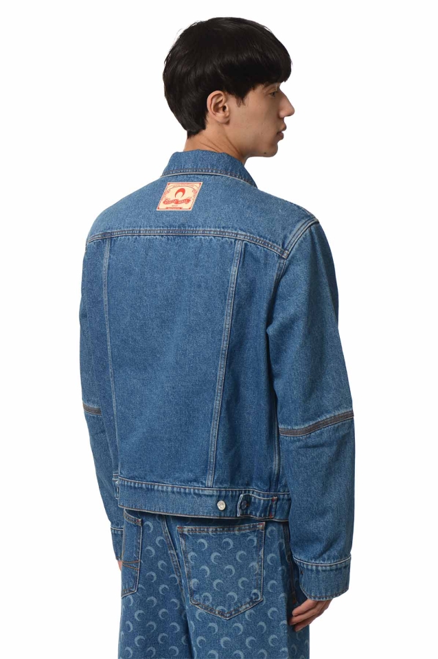MARINE SERRE Moon Laser Denim Trucker Jacket - Wrong Weather