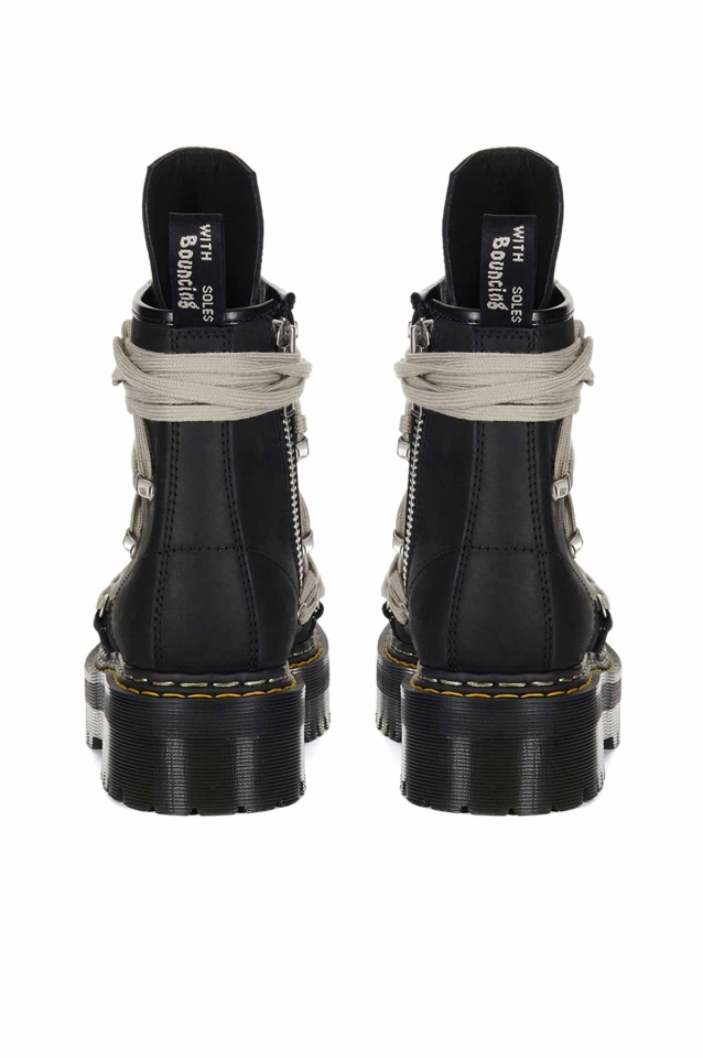 DR. MARTENS X RICK OWENS 1460 Quad Sole Megalace® Boots - Wrong