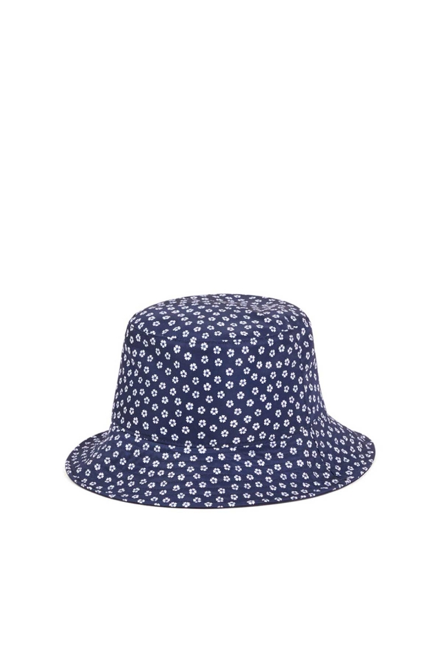 Floral Bucket Hat Sakura - White-Floral