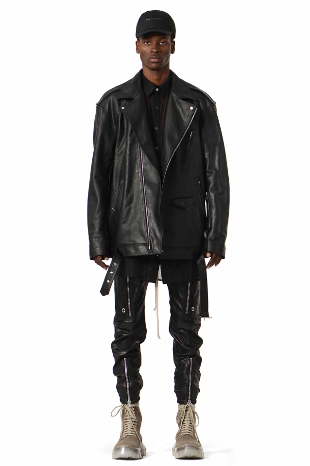 RICK OWENS Bauhaus Cargo Leather Trousers - Wrong Weather