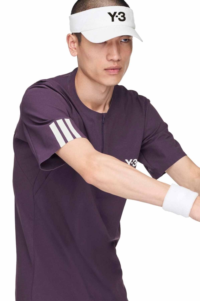 Y-3 テニス フリーリフト ジップ Tシャツ オーロラ・プラム