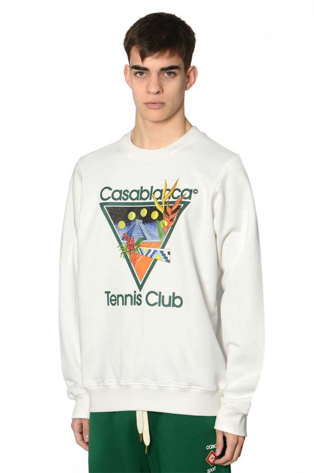CASABLANCA Tennis Club Icon Sweatshirt（カサブランカ テニスクラブ ...