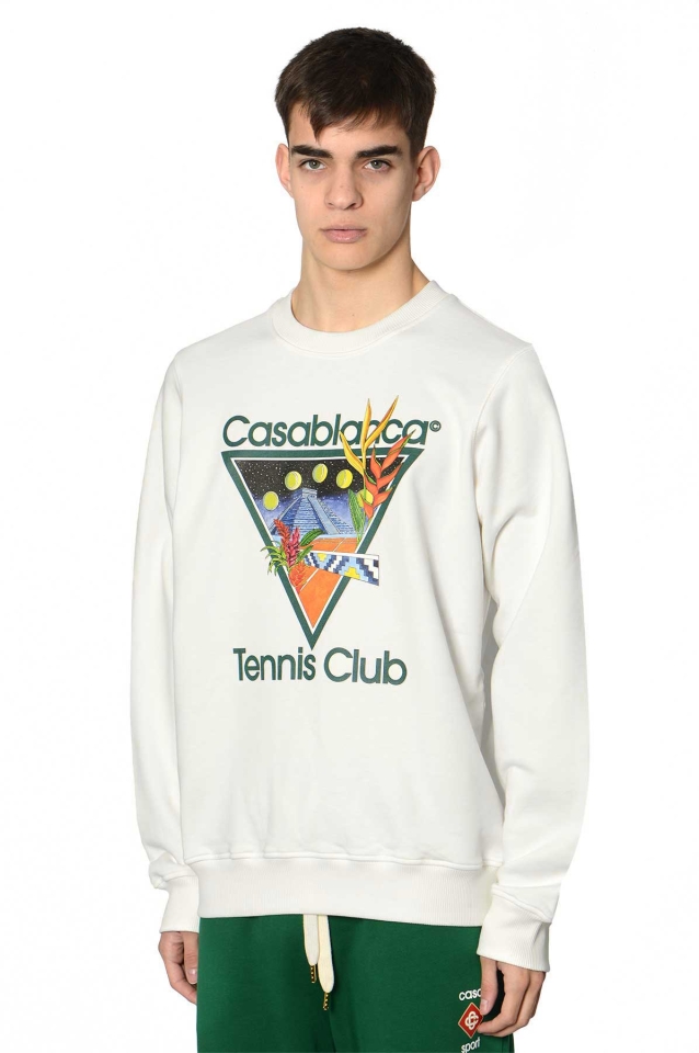 CASABLANCA Tennis Club Icon Sweatshirt（カサブランカ テニスクラブ