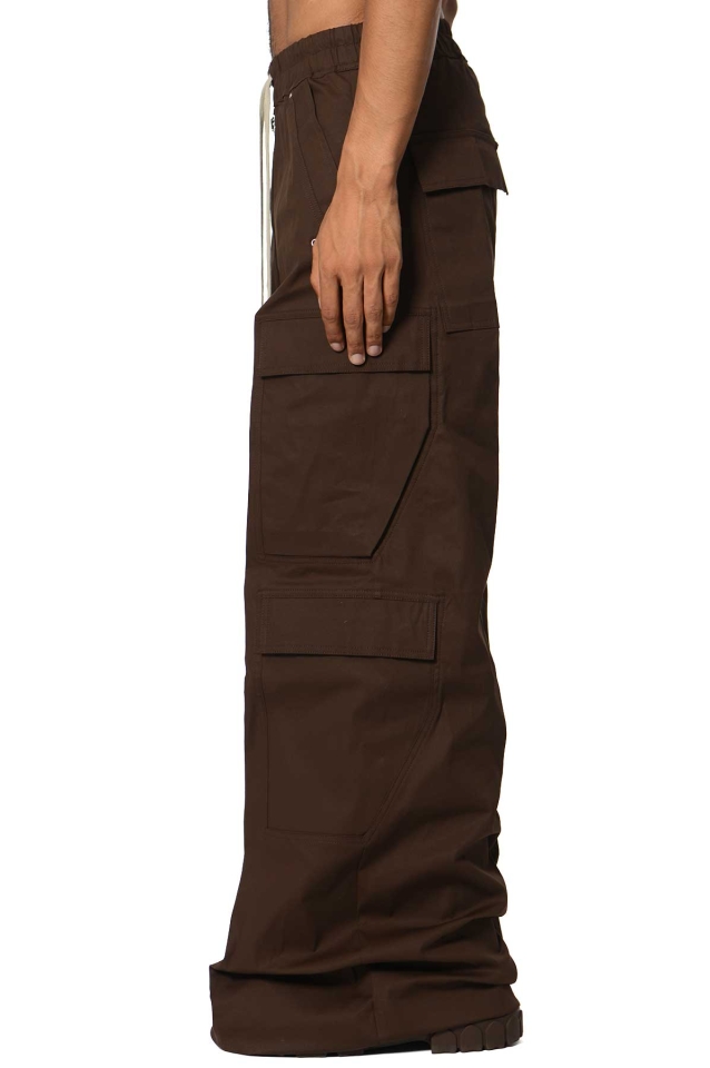 RICK OWENS Cargo Belas Trousers Brown - Wrong Weather