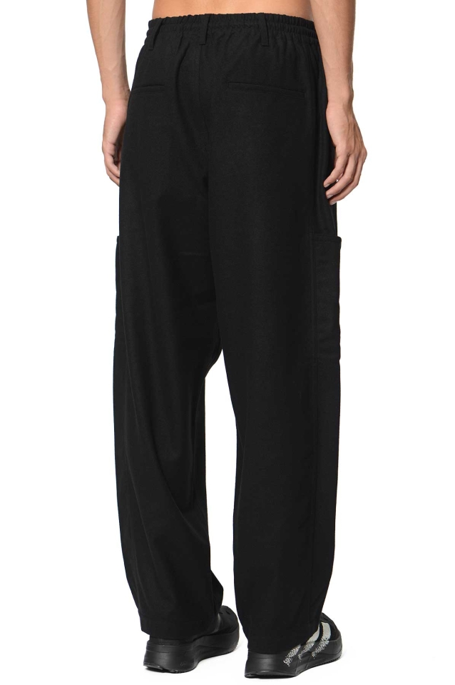 Y-3 Flannel STR Pants Black - Wrong Weather