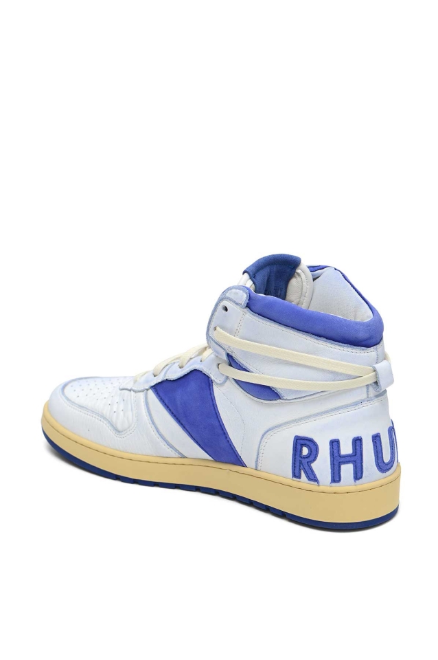 RHUDE Rhecess Hi-Top Sneakers Blue/White - Wrong Weather