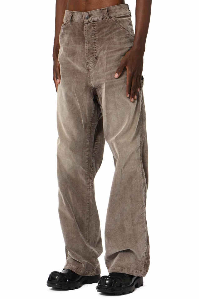 DIESEL Straight Trousers D-Livery Brown