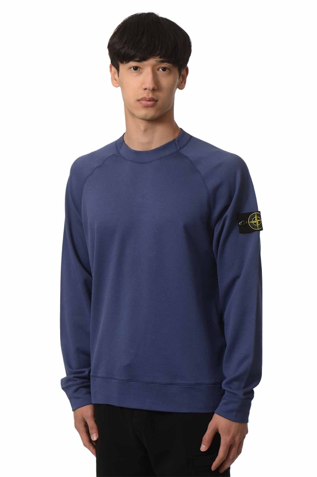 大注目 STONE Sweatshirt Fleece Cotton Organic Light 6100023 ISLAND 土地