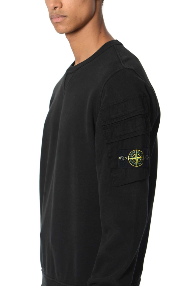 STONE ISLAND 60577 Sweatshirt Black - Wrong Weather