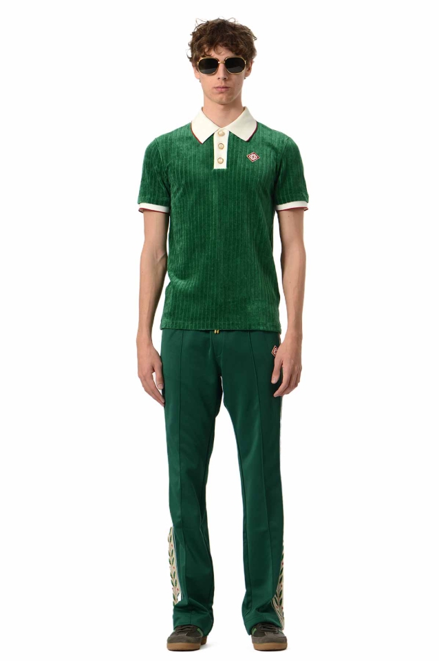 CASABLANCA Laurel Track Trousers Green Wrong Weather