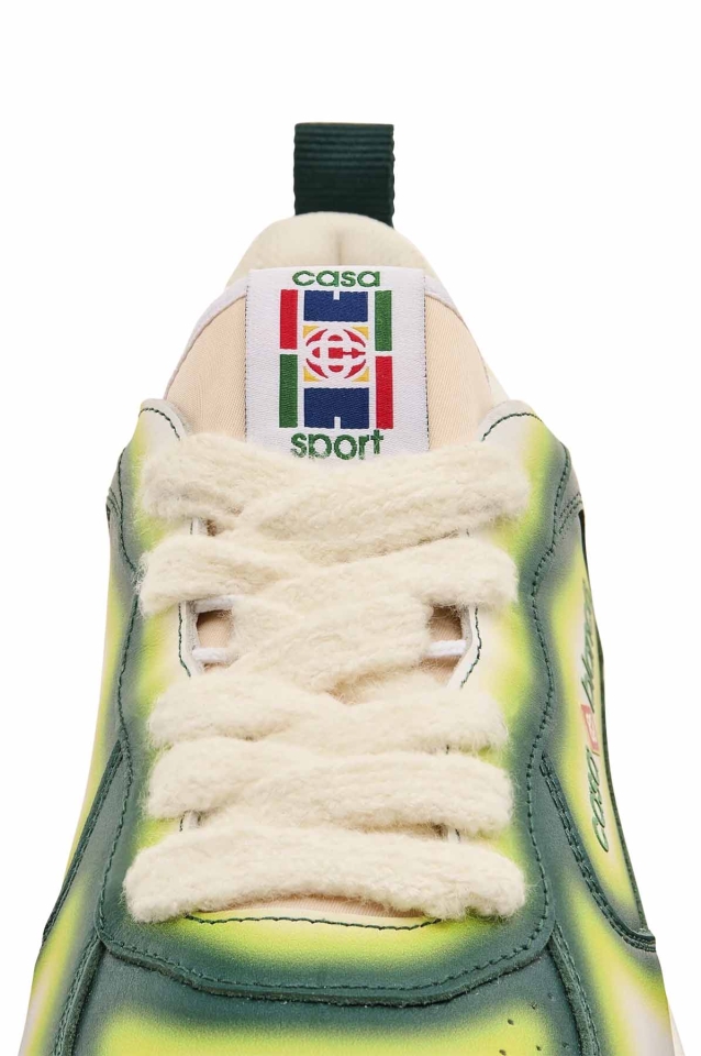 Casablanca APF25JW08801GOLD 関税送料込 CASABLANCA Court Sneaker Green Fade - Wrong Weather