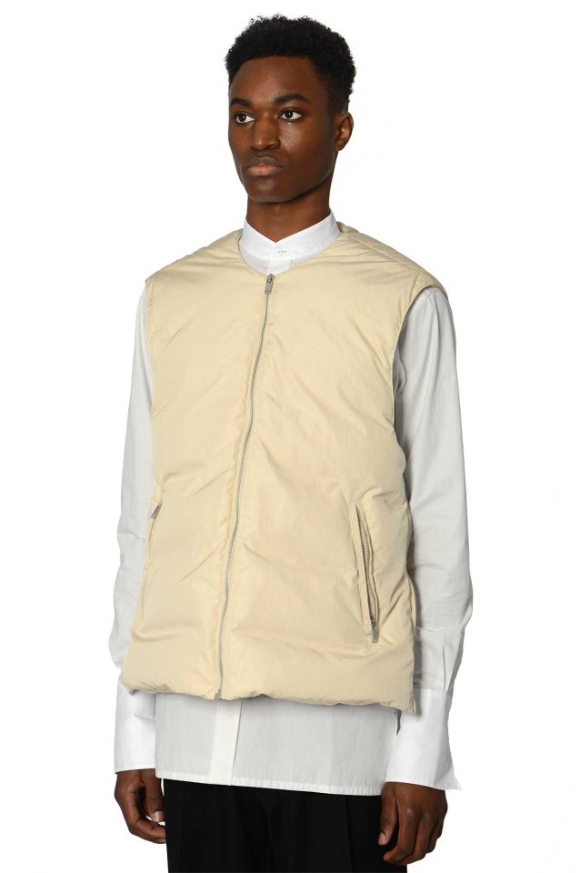 JIL SANDER Down Jacket/Vest White - Wrong Weather