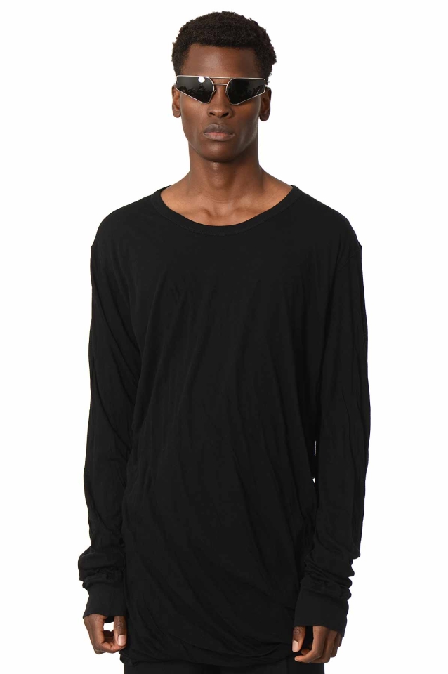 RICK OWENS Concordians Jumbo Double LS T-shirt - Wrong Weather