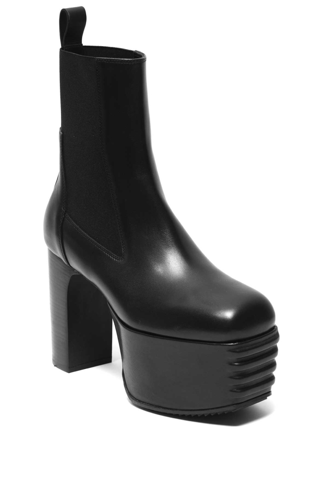 RICK OWENS Minimal Grill Platforms 45 Boots ブラック - Wrong Weather