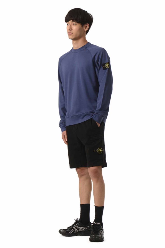 STONE ISLAND 6100023 Light Organic Cotton Fleece Sweatshirt