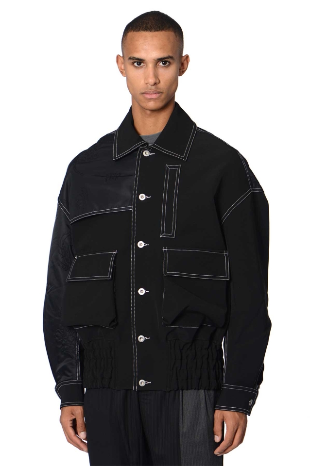 FENG CHEN WANG Phoenix Embroidery Jacket Black - Wrong Weather