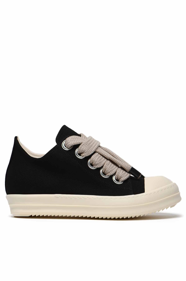 RICK OWENS Concordians Jumbolace Low Sneakers Black/Milk